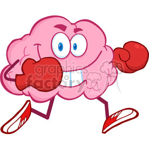  royalty free clip. Clipart brain character