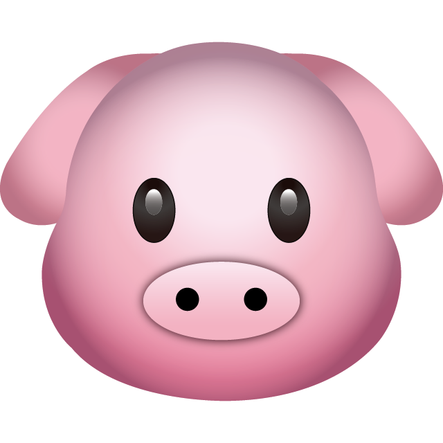 pig clipart tired