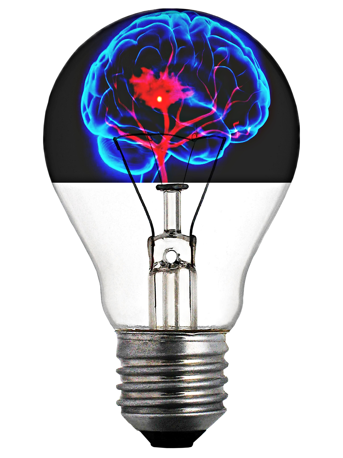 clipart brain light bulb