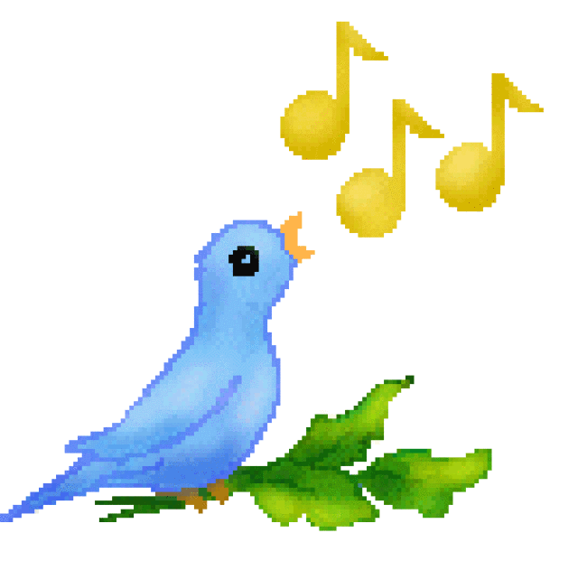 clipart music bird