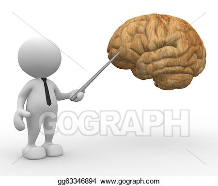 clipart brain person