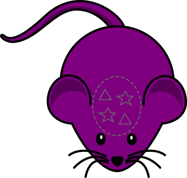 Mouse clip art at. Mice clipart purple