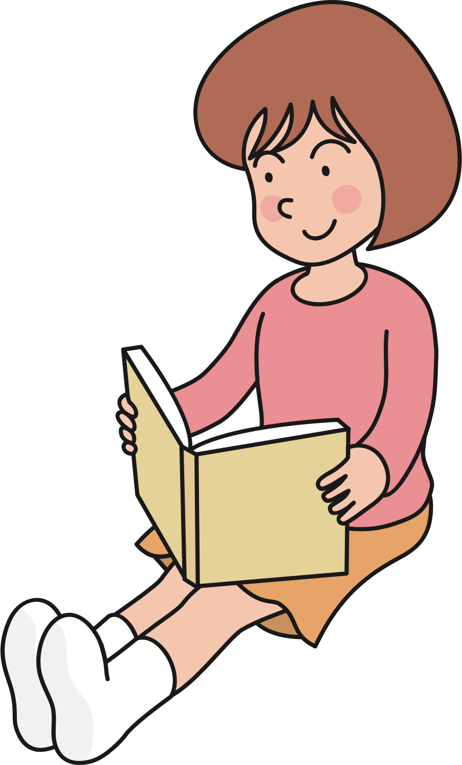 clipart reading abook