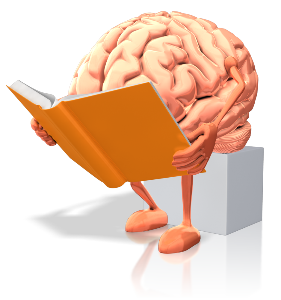 clipart brain reading