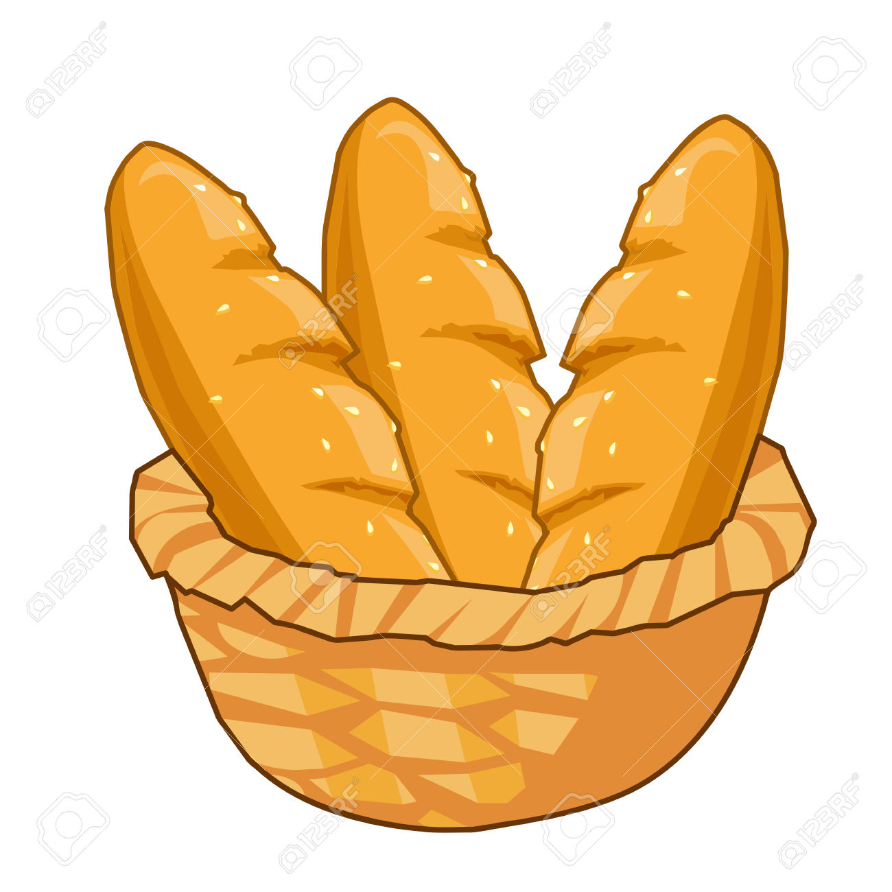 clipart bread bread basket