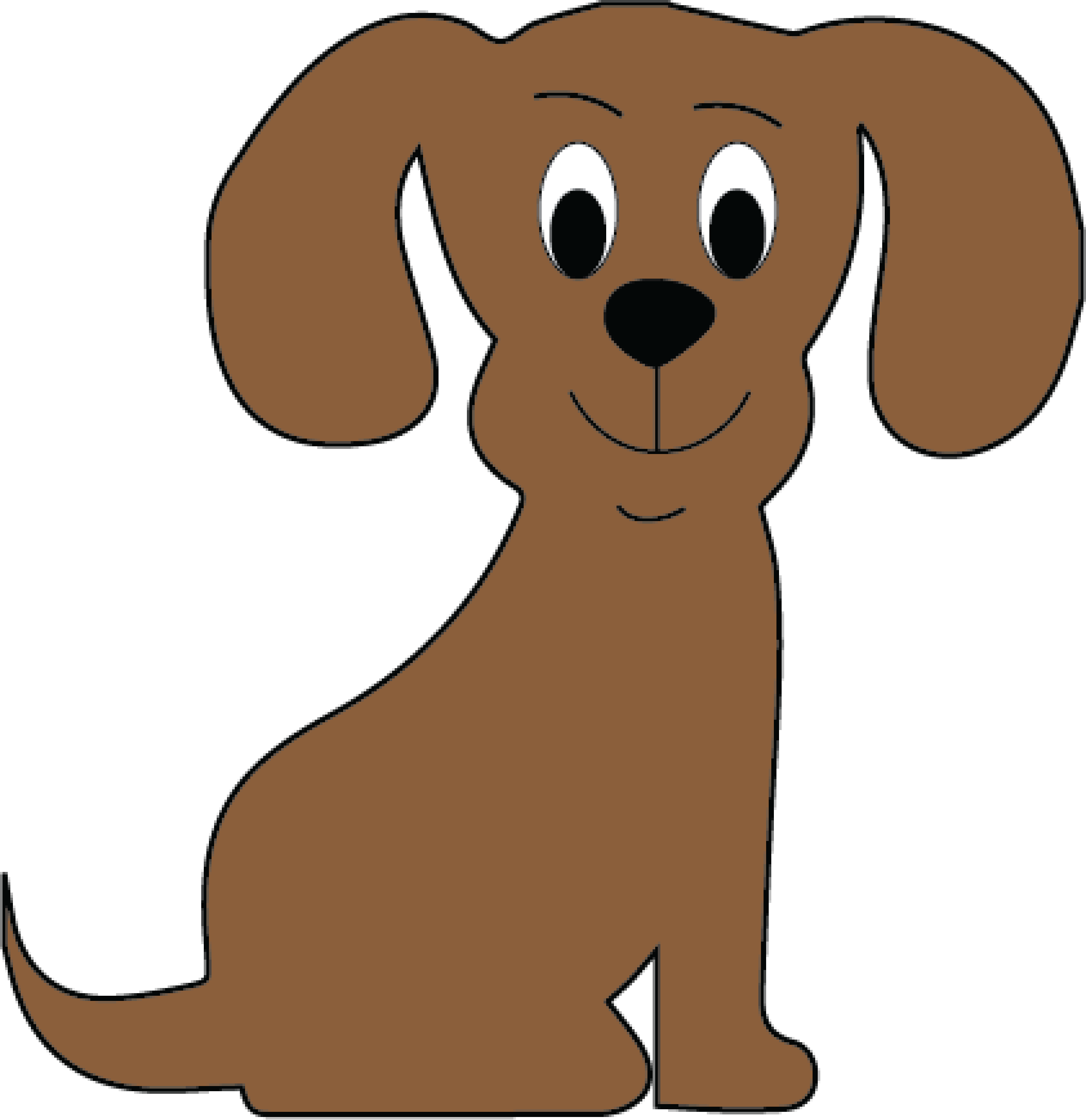 Pet clipart brown dog.  d how to
