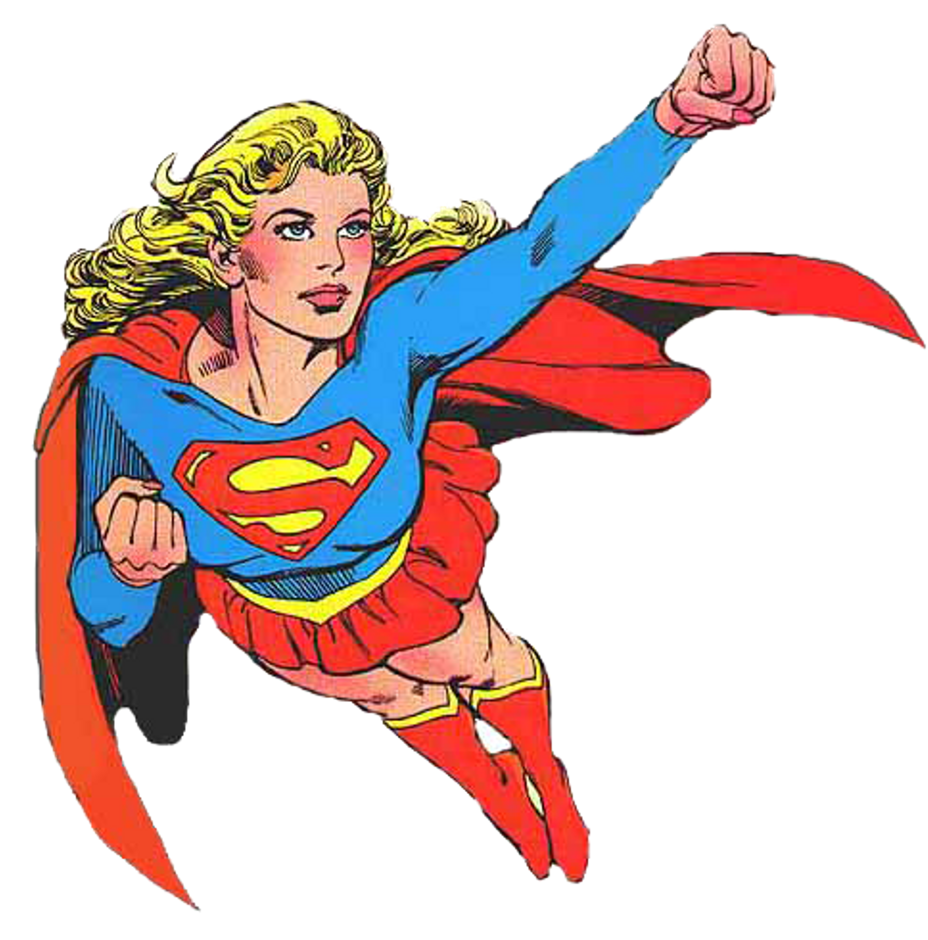 pink clipart supergirl