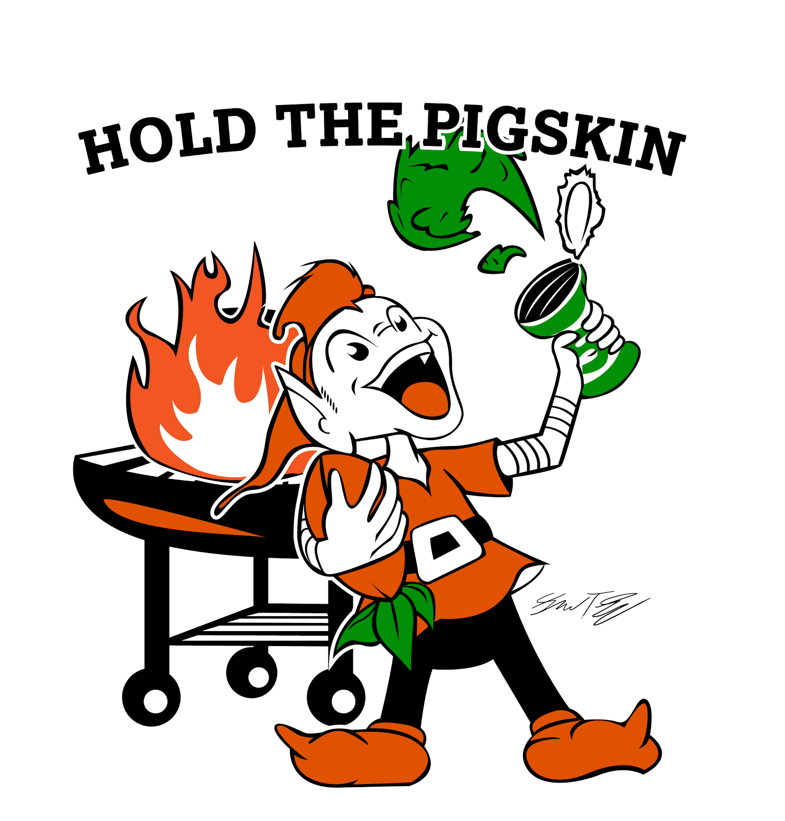 Hold the pigskin a. Peanuts clipart boiled peanut