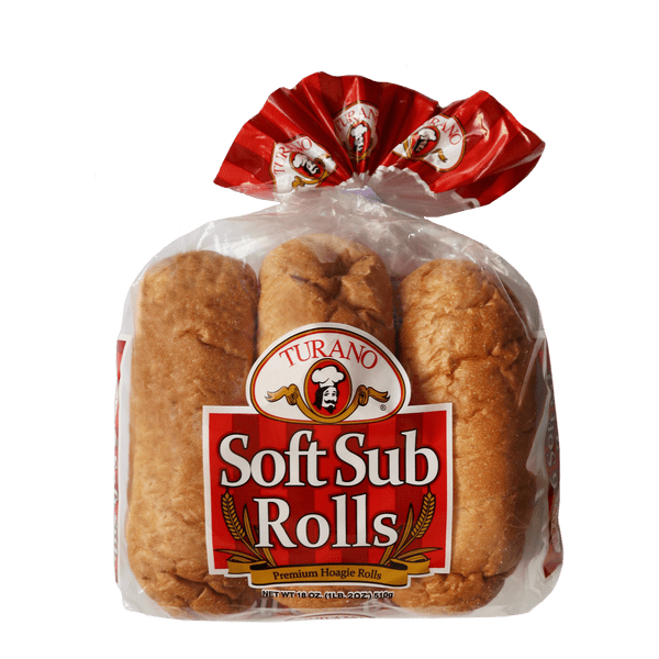 Soft sub rolls turano. Clipart bread dinner roll