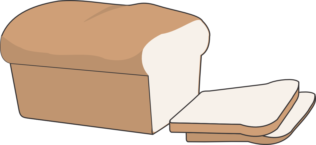 clipart bread drawing