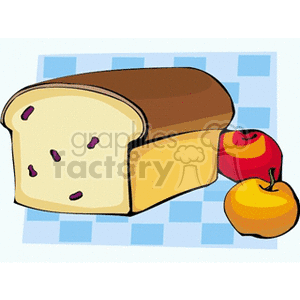 clipart bread fruit loaf