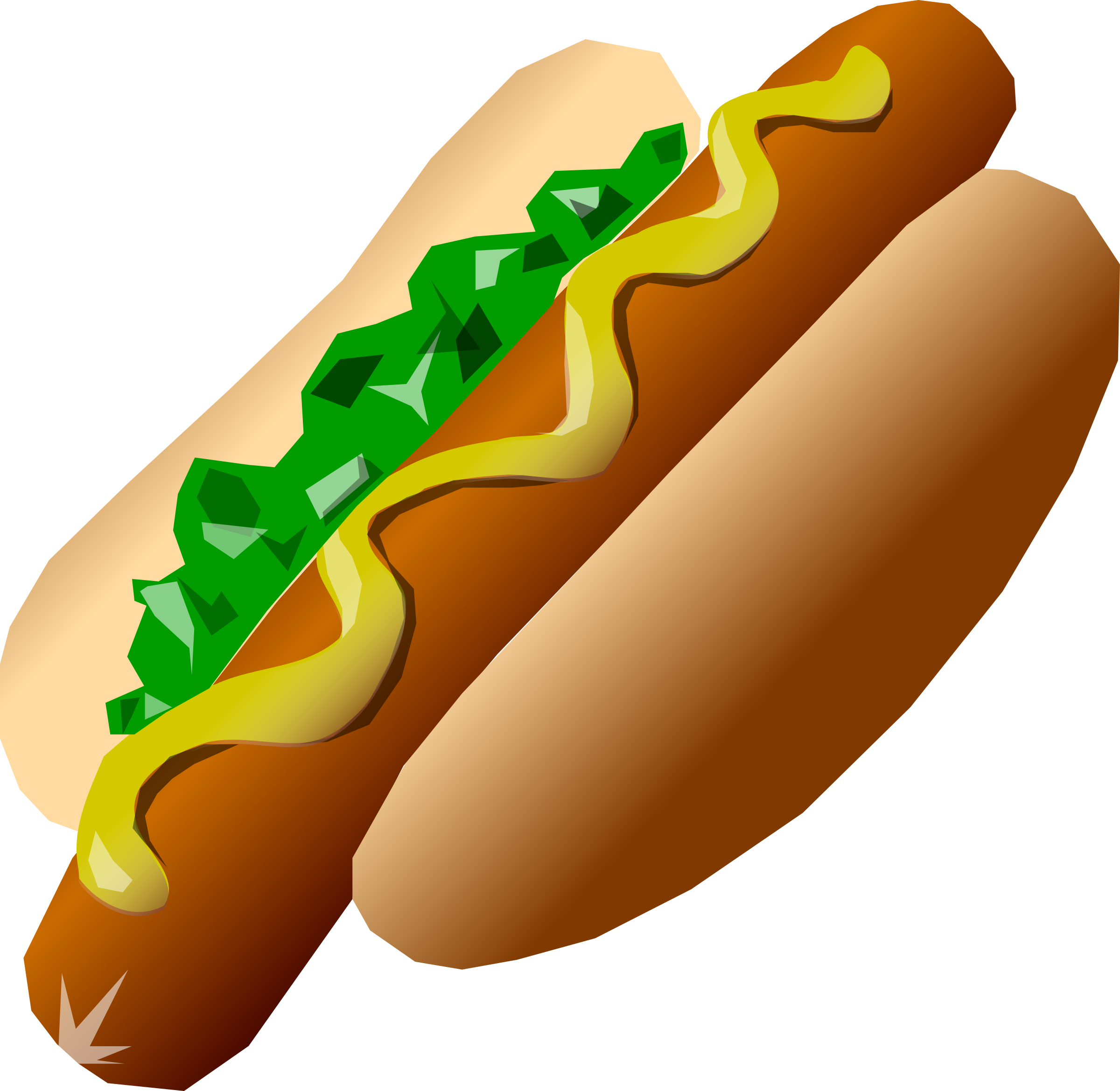 Hotdog sausage bun