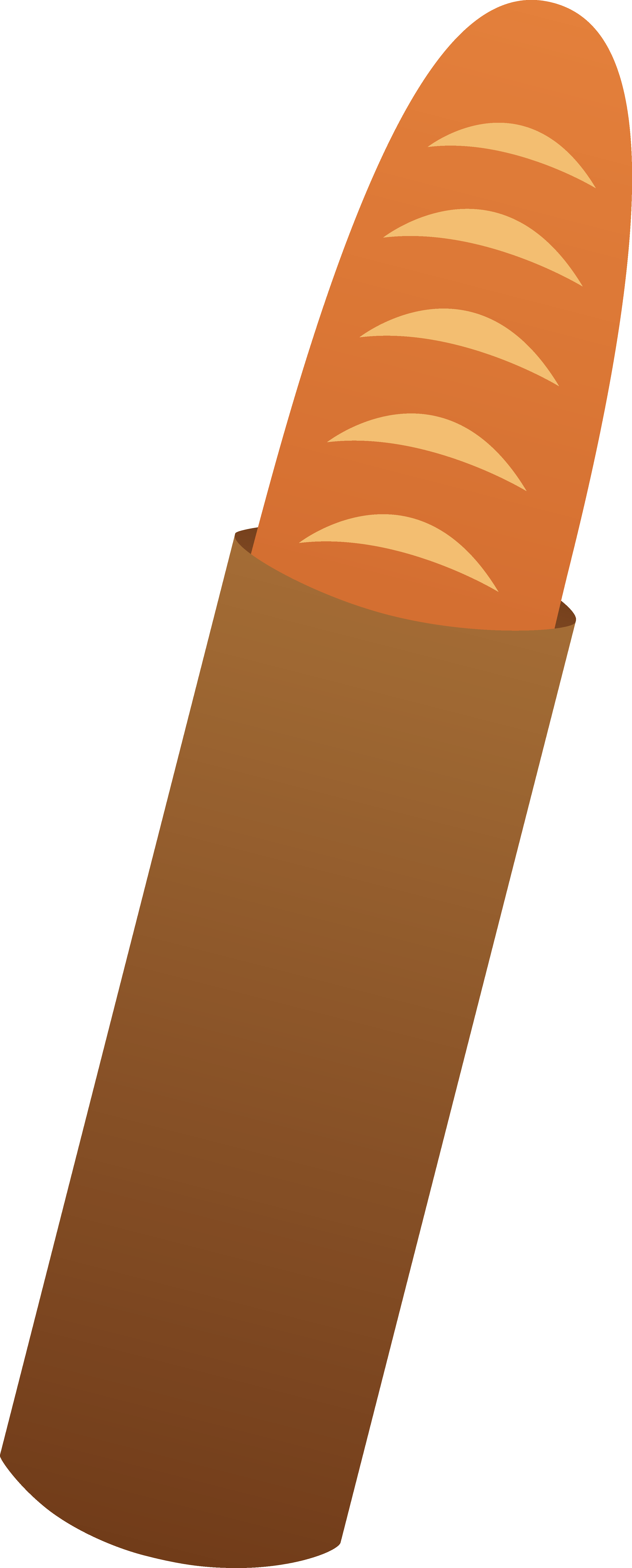 Peaches clipart animated. Baguette bread loaf in