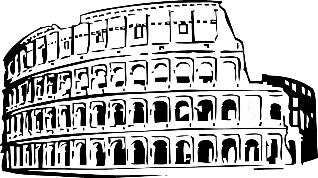 Rome clipart roman column. Colosseum drawing clip art