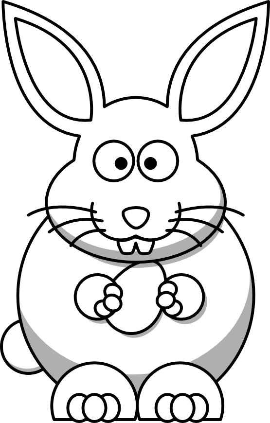 Clipartist net clip art. Clipart bunny black and white