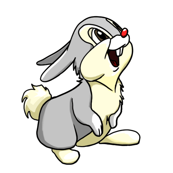 moving clipart bunny
