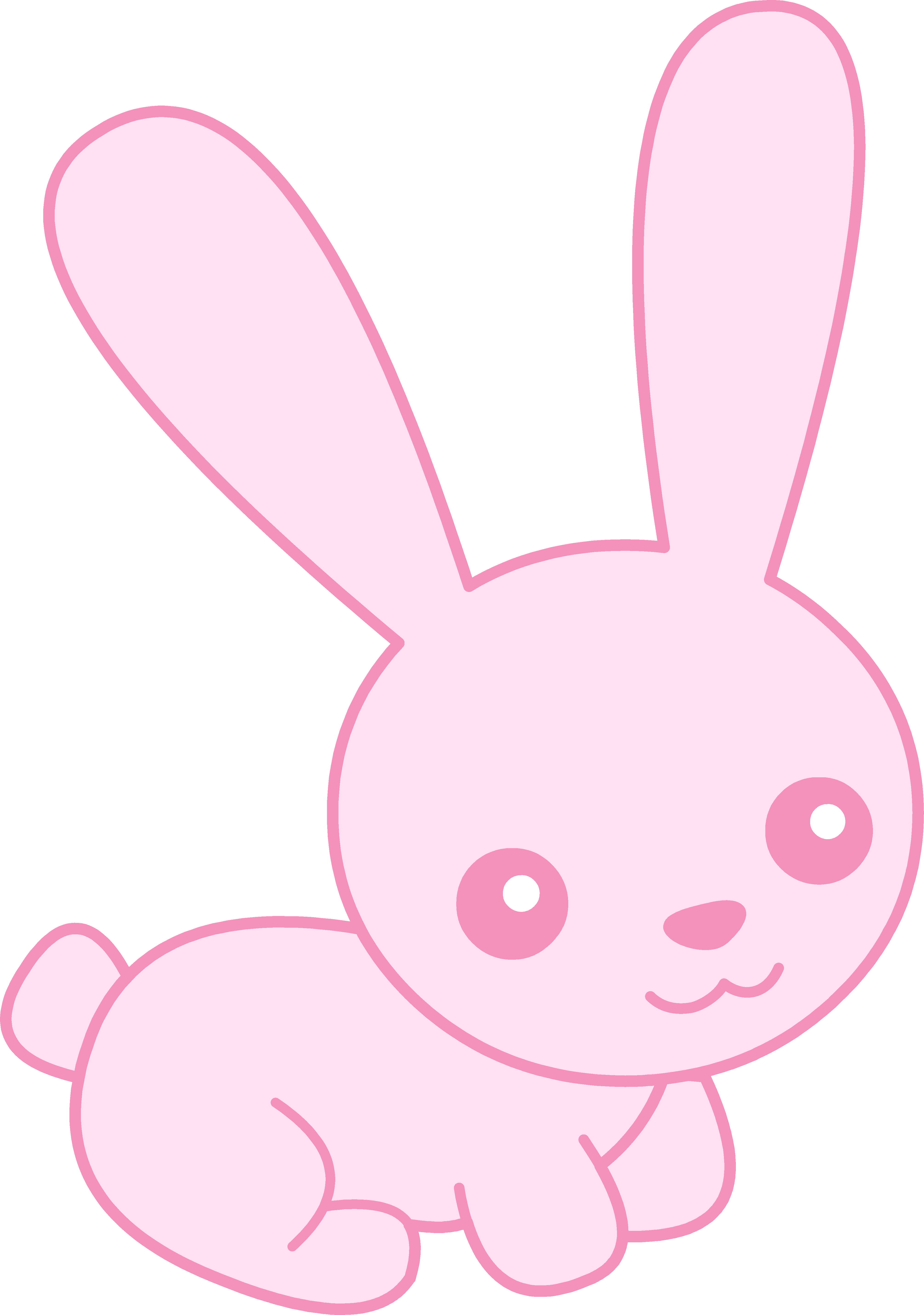 clipart bunny colored