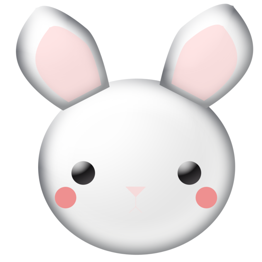 clipart face easter bunny