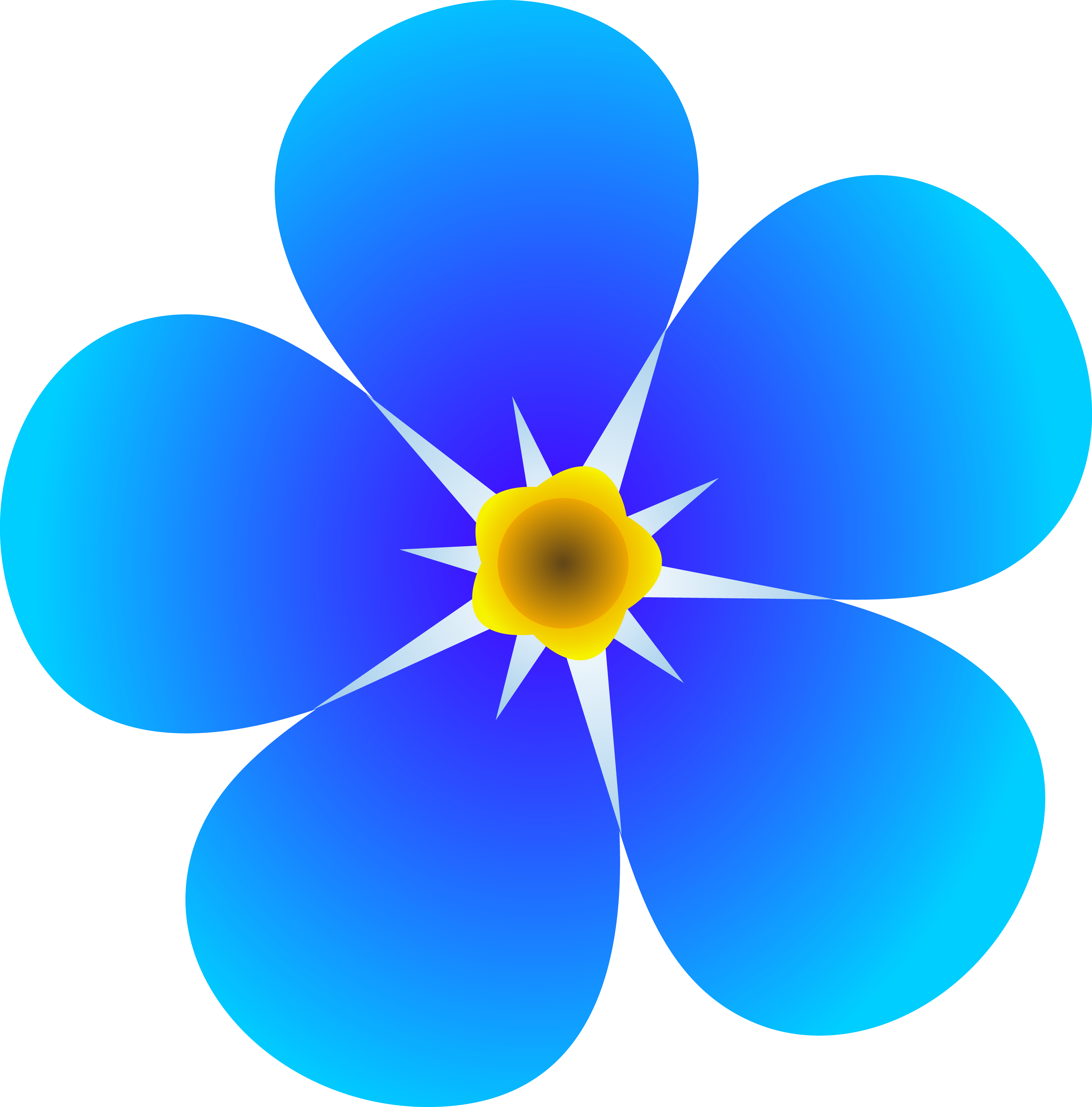 Art flowers pictures single. Markers clipart blue