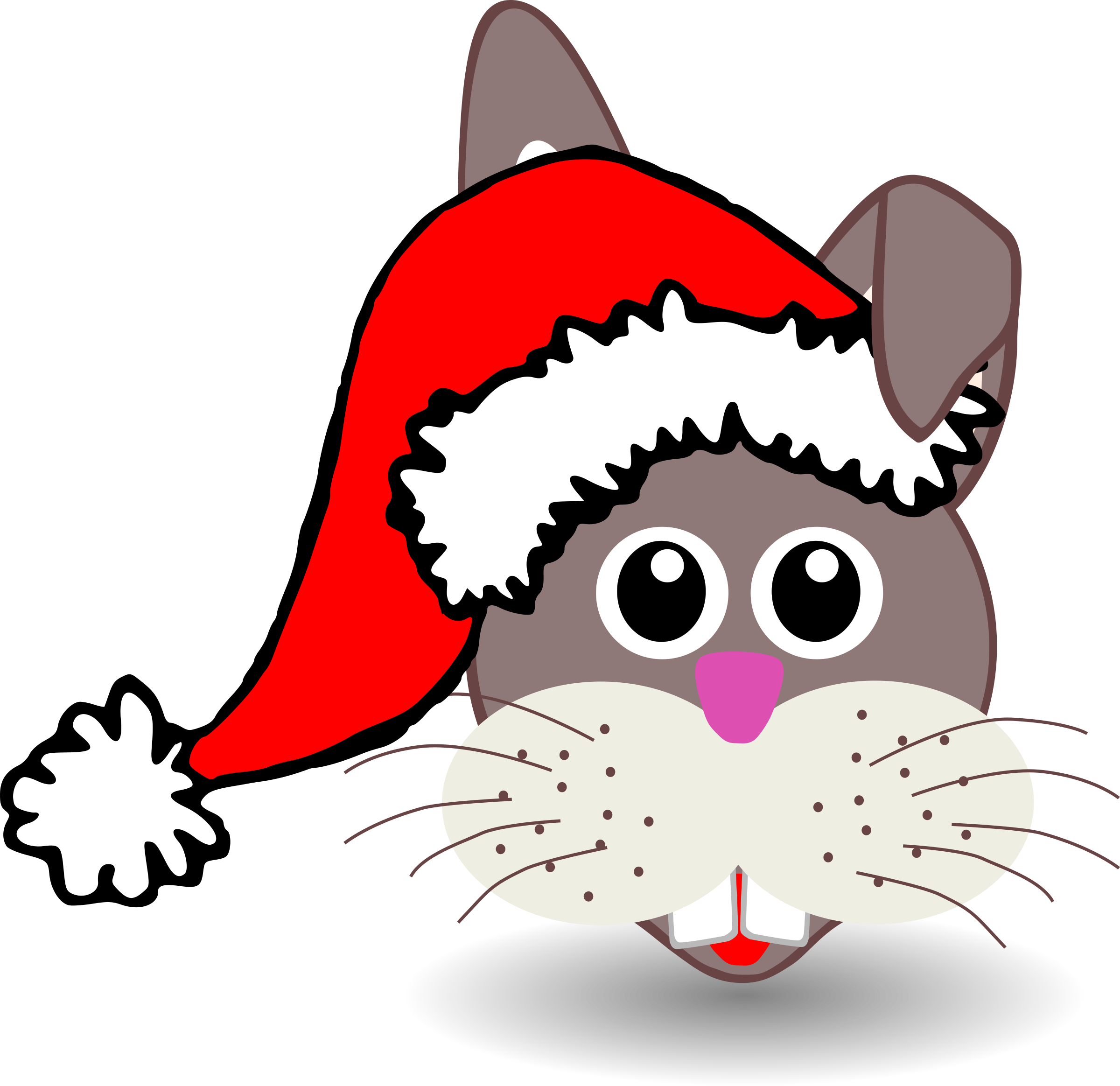 face clipart cat in hat