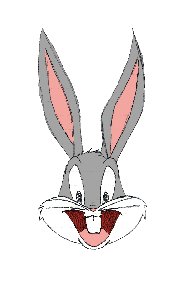 Face clipart bugs bunny. By lily gardis on