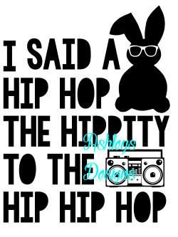 clipart bunny hip hop