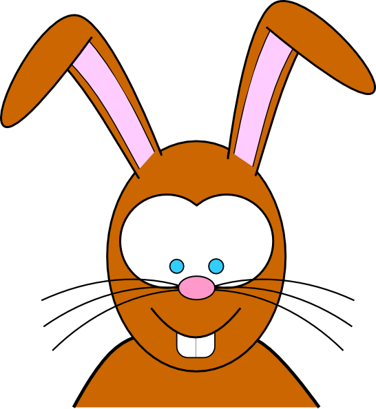 clipart face easter bunny