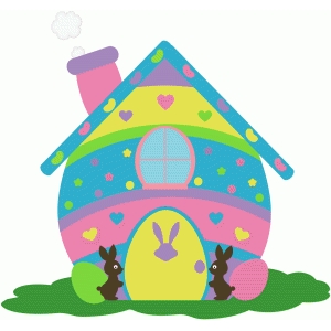 clipart bunny house