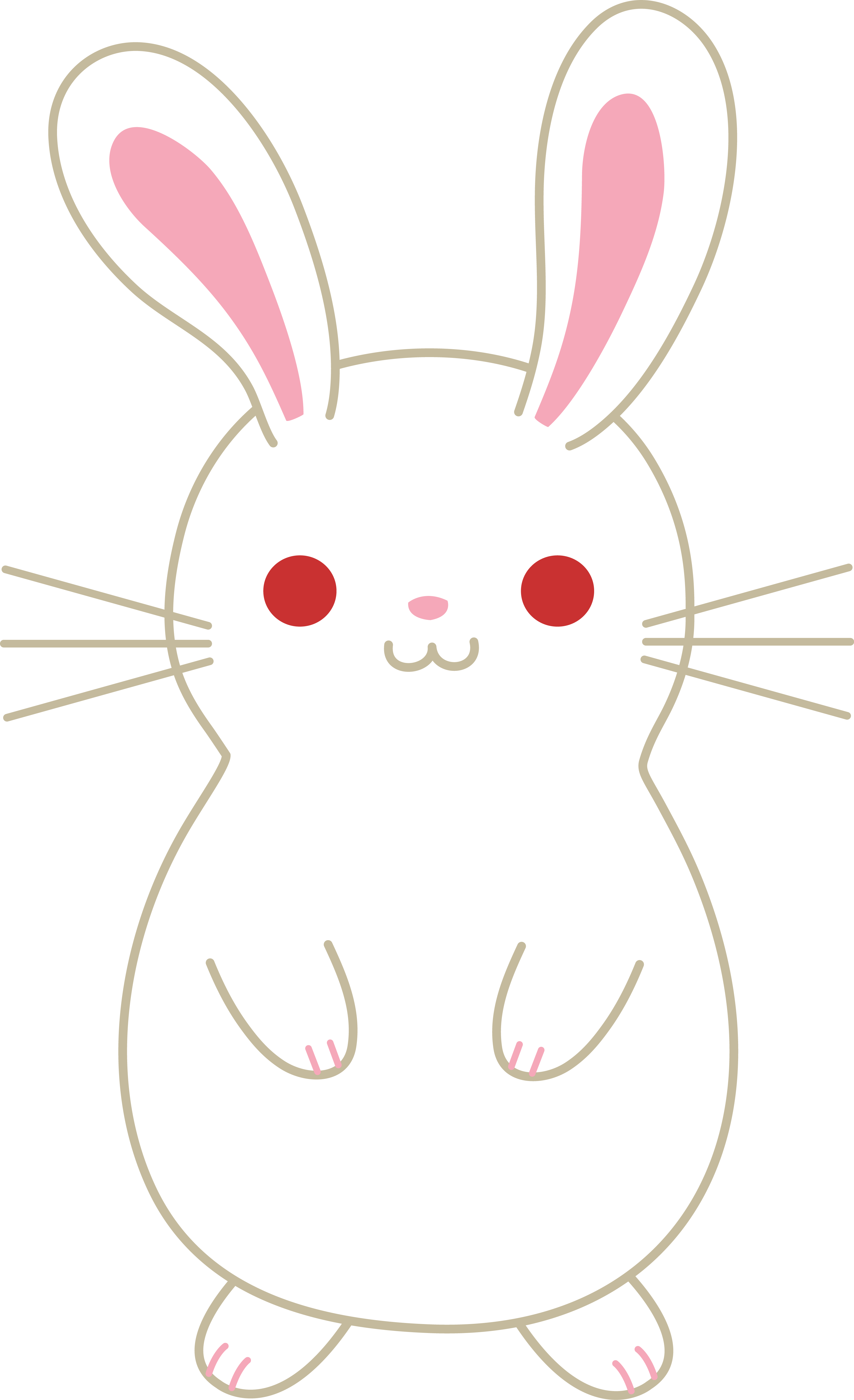 Cute white albino free. Clipart bunny kawaii