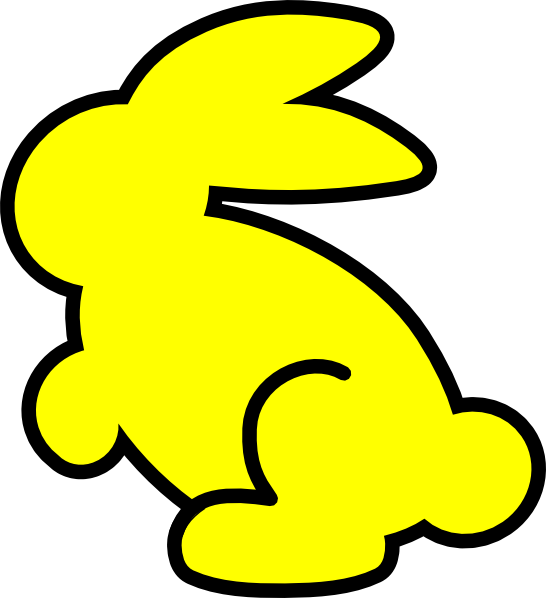 Yellow bunny clip art. Clipart rabbit swimming