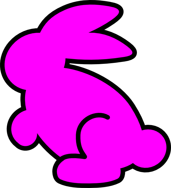 clipart bunny line art