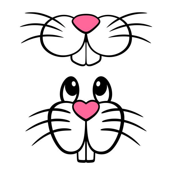 clipart bunny nose