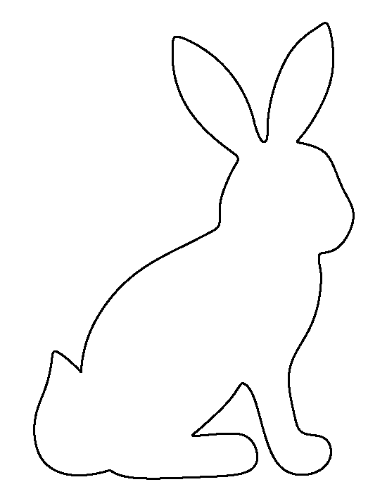 Clipart shapes bunny. Sitting pattern use the