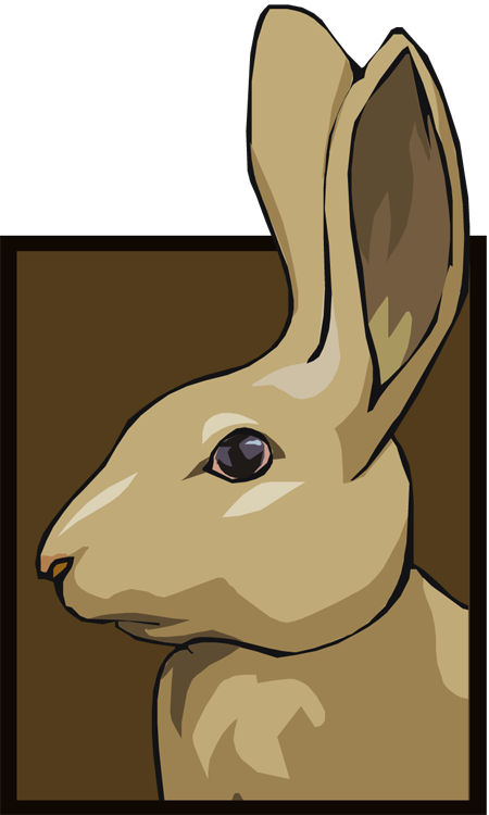 clipart rabbit profile