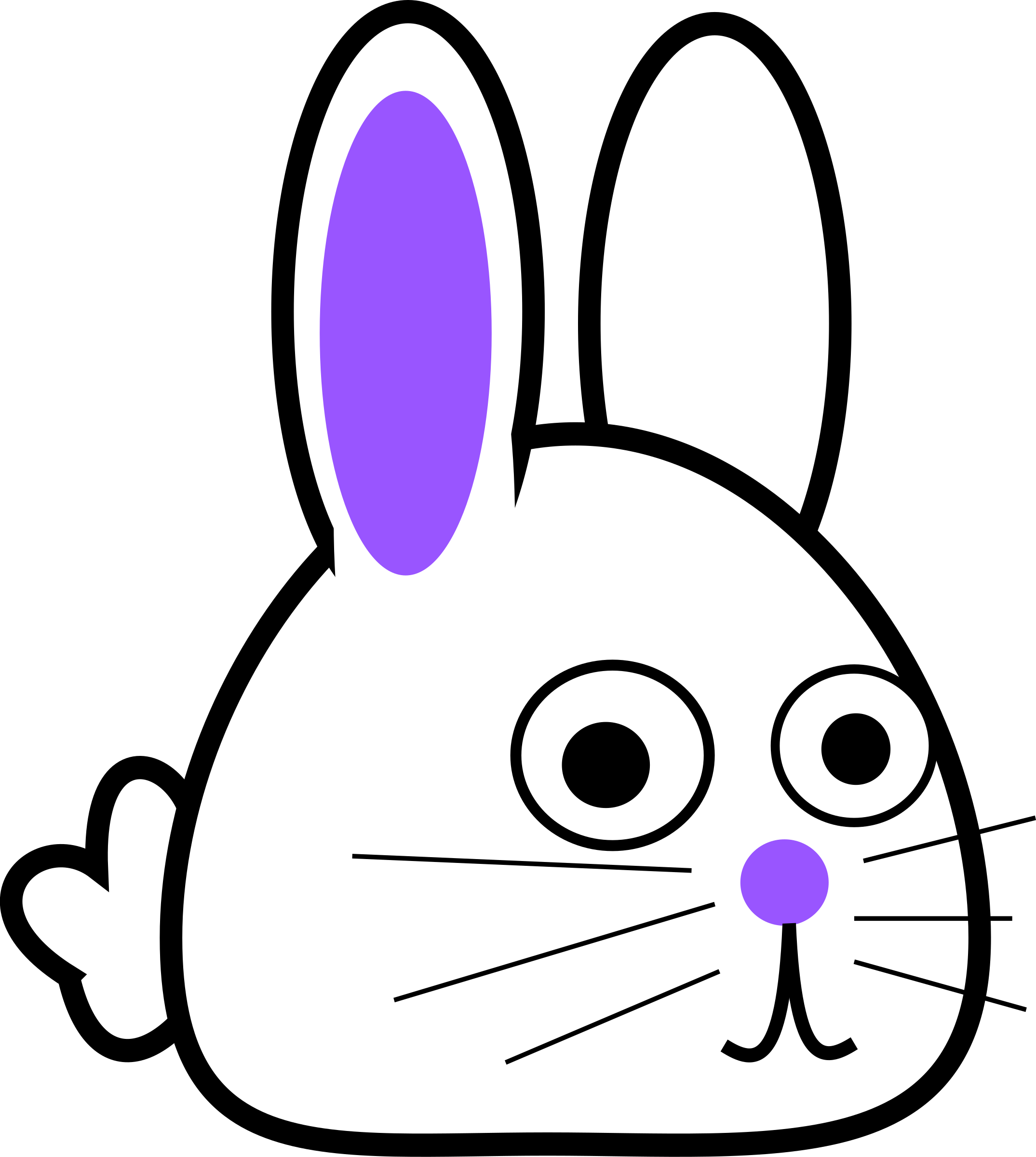 nose clipart bunny