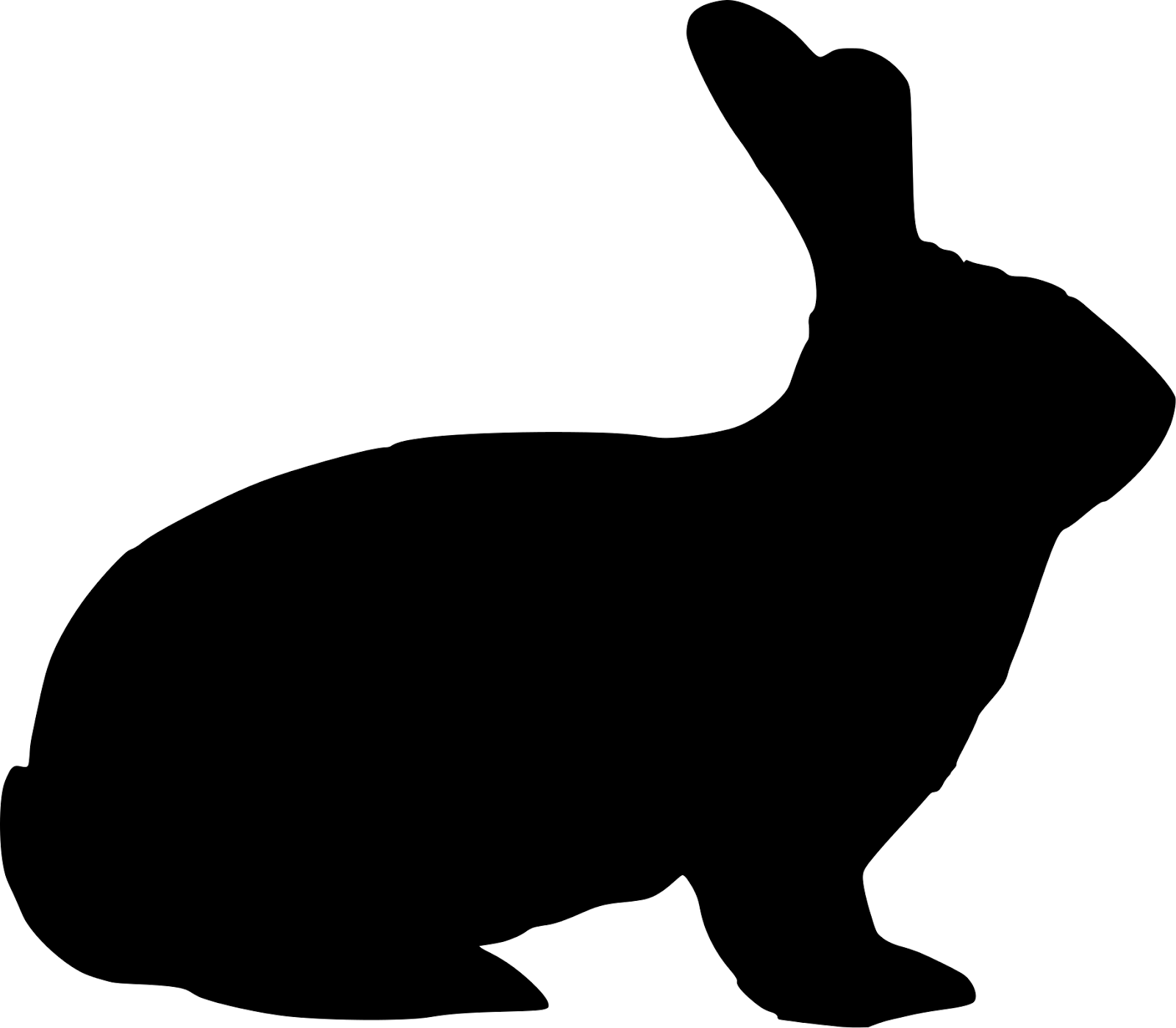 Rabbit clip art n. Silhouette clipart bunny