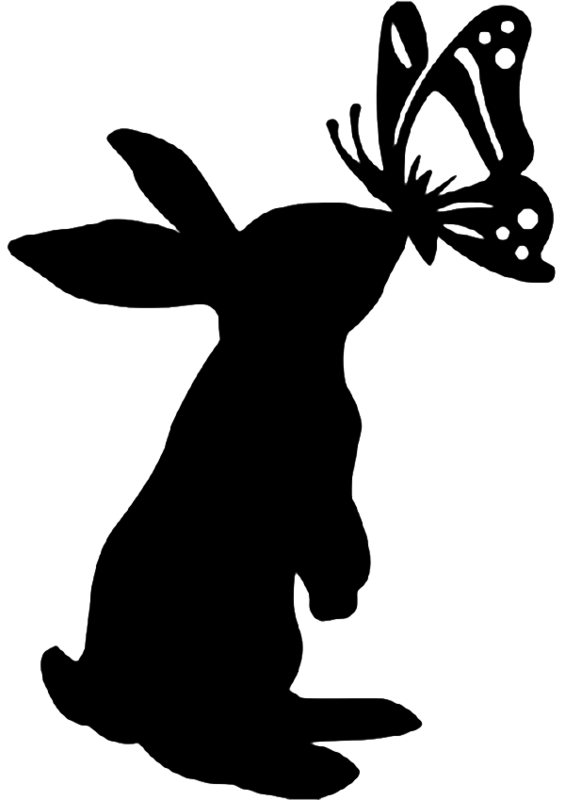 clipart easter silhouette