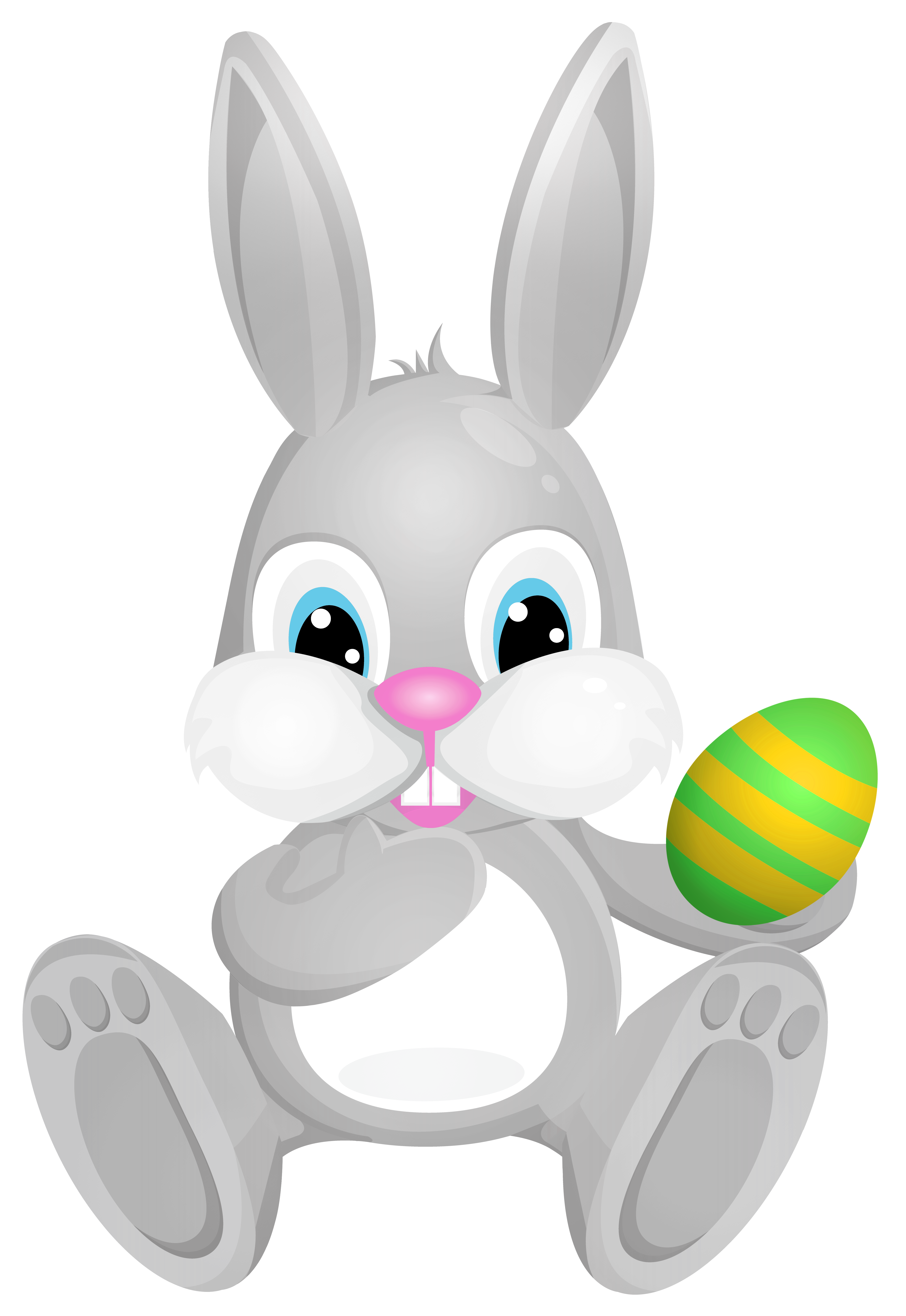 Grey bunny png clip. Clipart ear easter