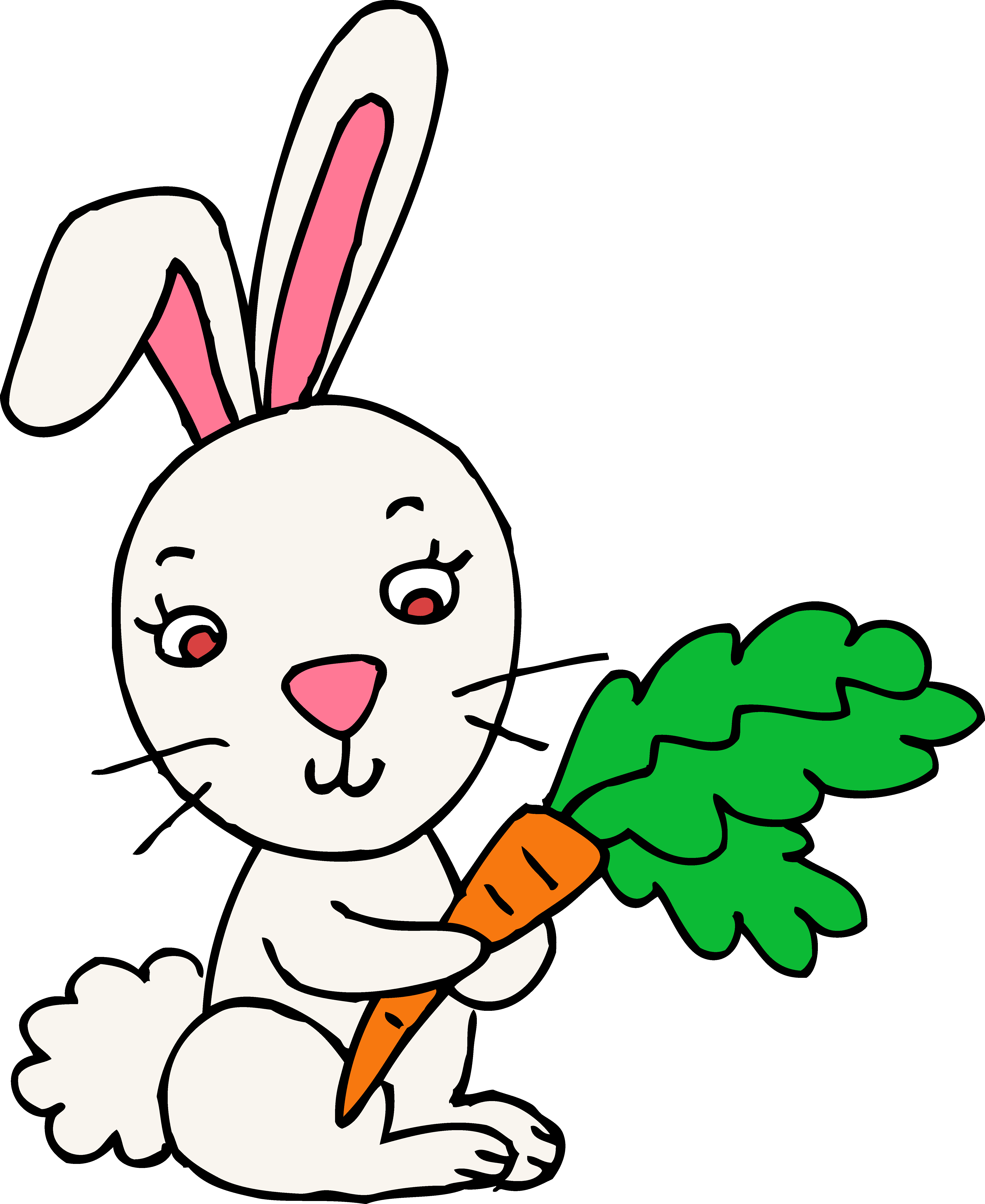 Clipart easter spring. Bunny rabbit 