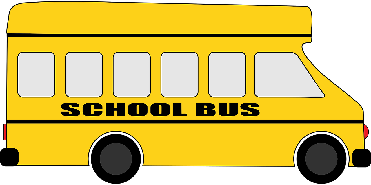 clipart bus bus route