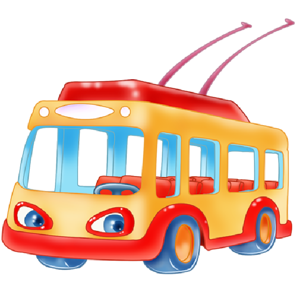clipart bus cartoon