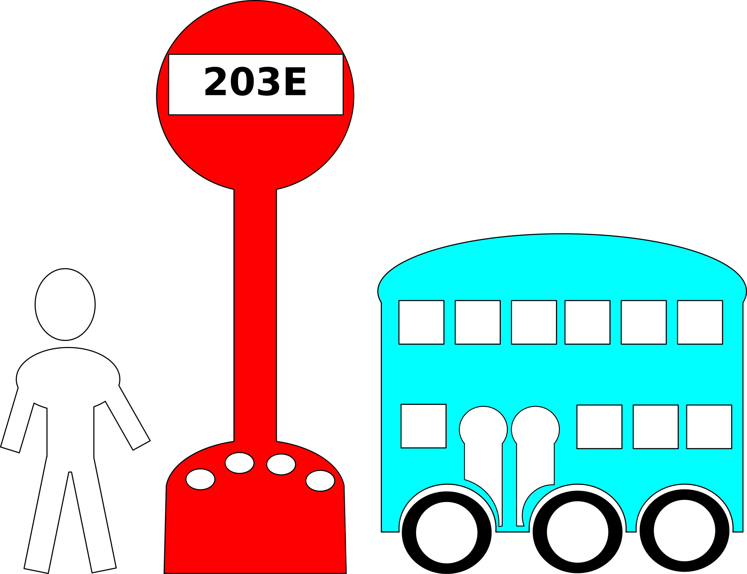 clipart bus cartoon