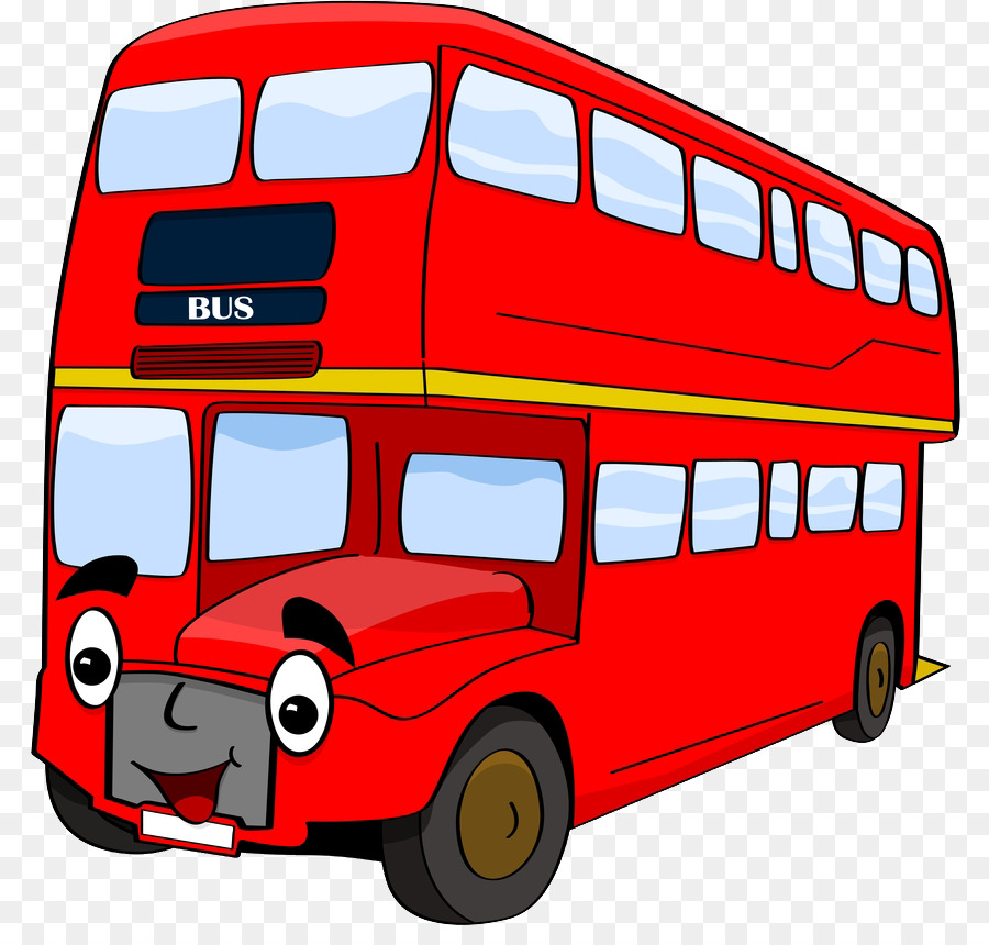 clipart bus cartoon