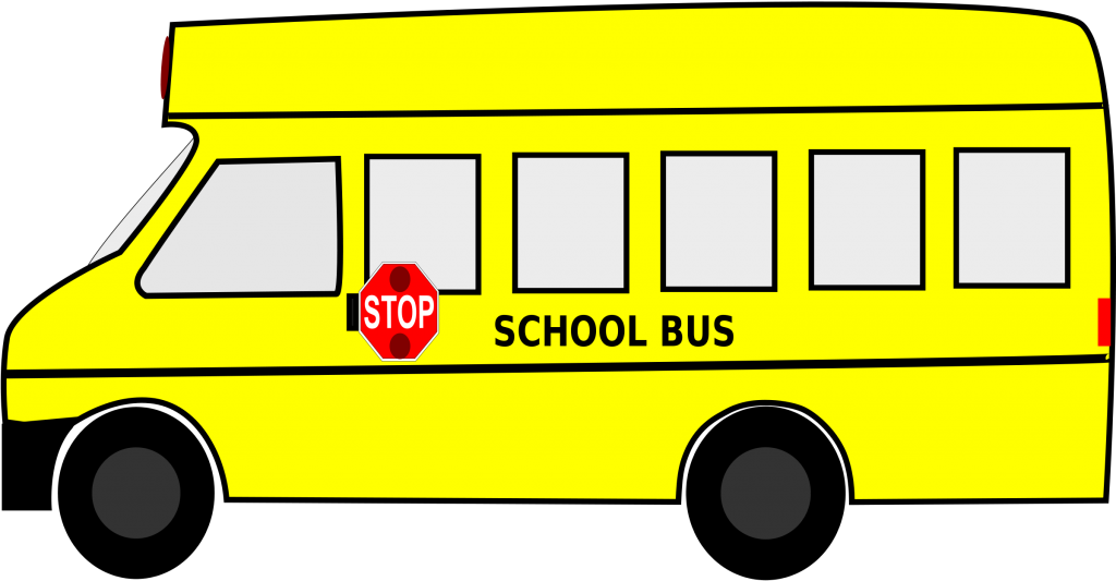outline clipart school bus