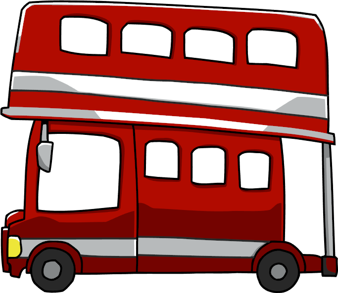 clipart bus double decker bus