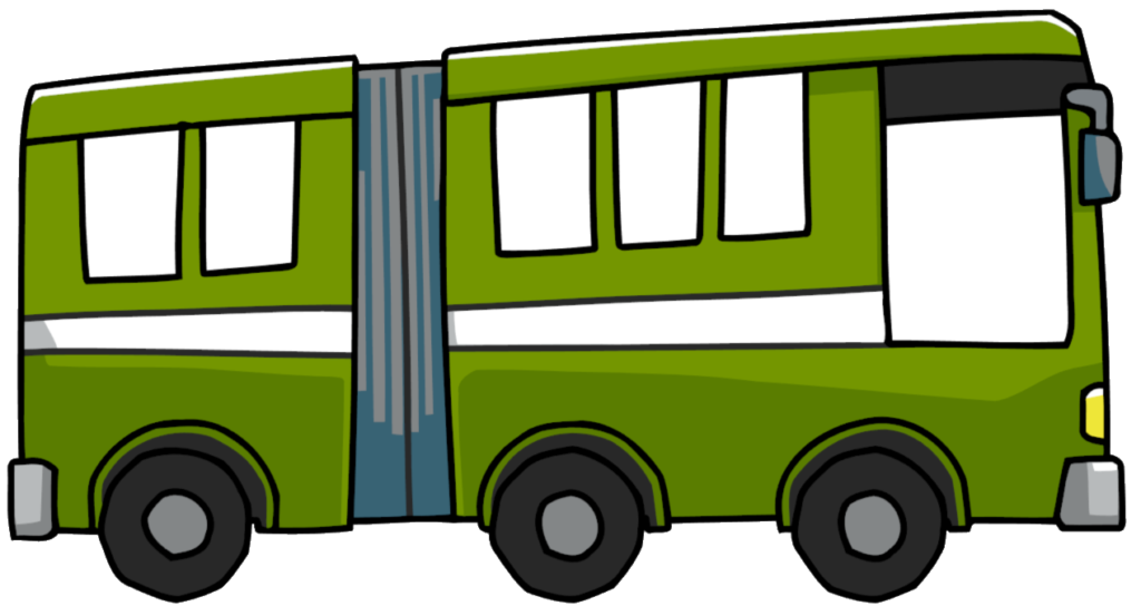 clipart bus green