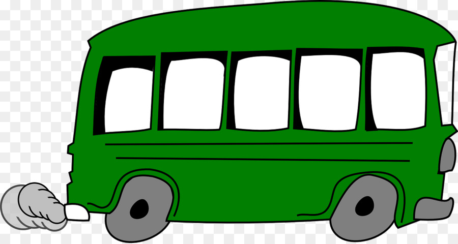clipart bus green
