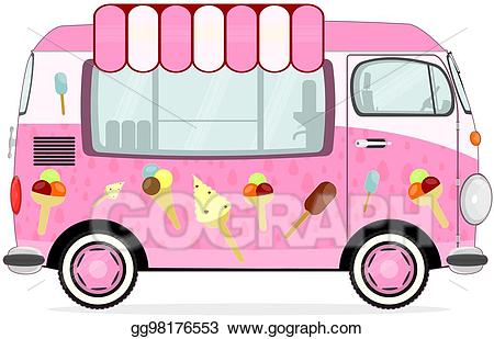 clipart bus ice cream