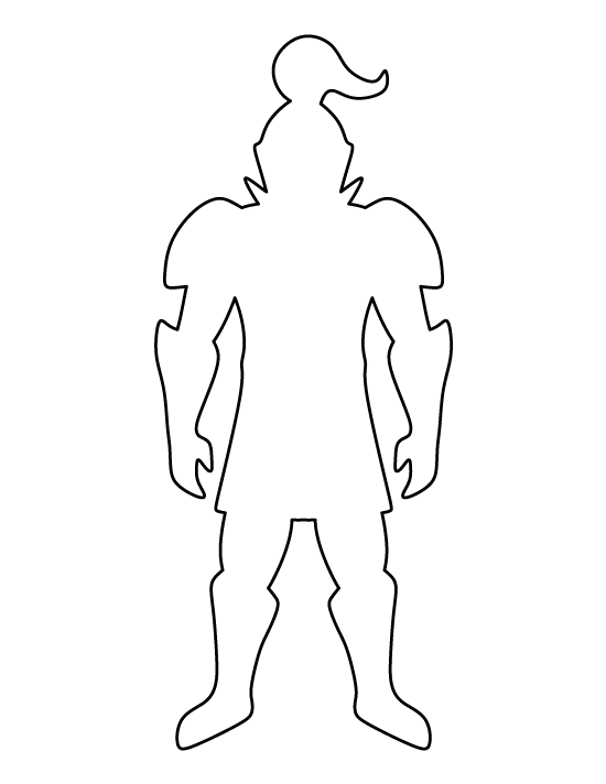 knight clipart outline knight