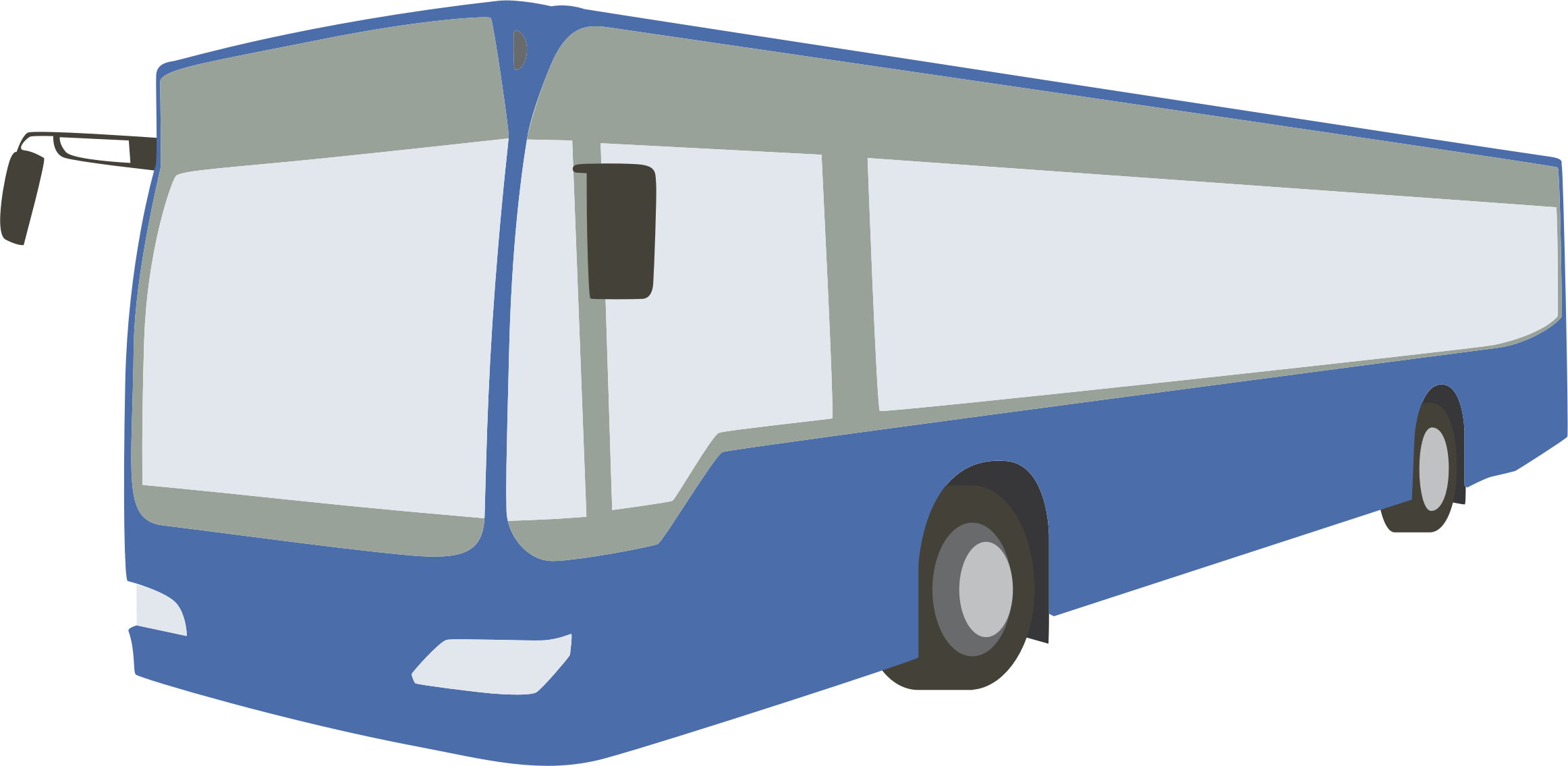 Blue bus big image. Transportation clipart public transport